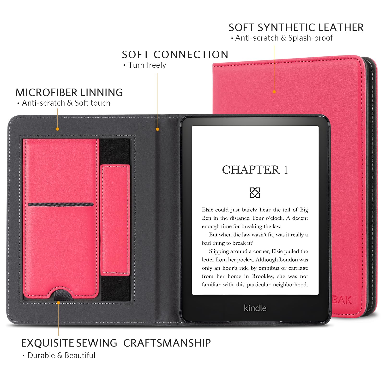Amazon.com: CoBak Case with Stand for 6.8 inch E-Book Reader
